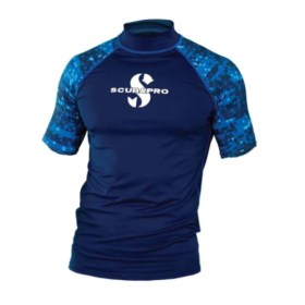 SCUBAPRO-RASH-GUARD-MANICA CORTA-UPF-50-BLU